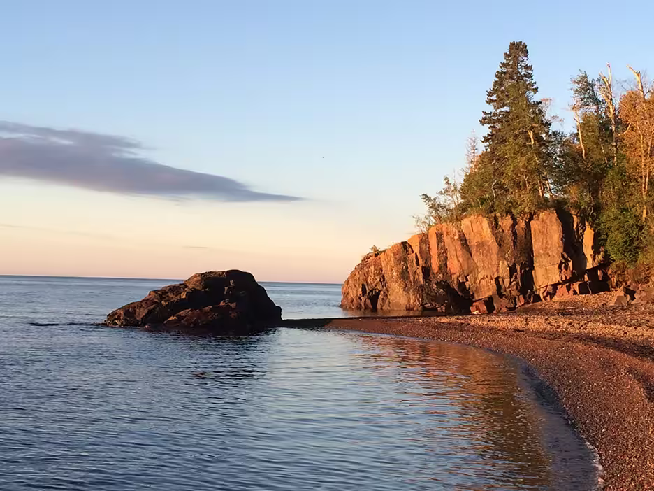 Picture of lake and rocks